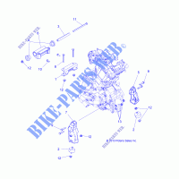 MOTOR, MOUNTING   A14DH57AA/AJ (49ATVMOTORMTG14SP570) für Polaris SPORTSMAN TOURING 570 EFI 2014