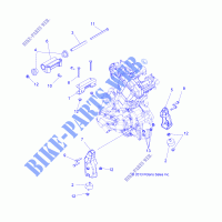 MOTOR, MOUNTING   A14DH57FJ (49ATVMOTORMTG14SP570) für Polaris SPORTSMAN TOURING 570 EFI INTL 2014