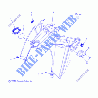 MIDDLE FAIRING   S12CG8/CH8 ALL OPTIONEN (49SNOWKONSOLE11PRMK) für Polaris RMK 2012