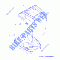 SCHEINWERFER POD   A14TN5EAA/EAD (49ATVSCHEINWERFER09SPXP550) für Polaris SPORTSMAN X2 550 EPS 2014