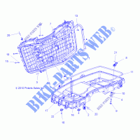 FRONT Ladebox   A14TN5EAI (49ATVBOX11SP850) für Polaris SPORTSMAN X2 550 EPS LE UE 2014