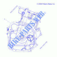 SHORT BLOCK   A14ZN55TA (49ATVMOTOR09SPXP550) für Polaris SPORTSMAN XP 550 EPS HD INTL 2014