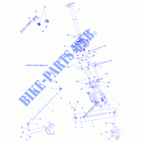 Lenksäule ASM.   A13GH8EAK (49ATVLENKUNG13850SCRAM) für Polaris SCRAMBLER 850 HO EPS 2013