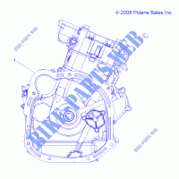 SHORT BLOCK   A13TN55FA (49ATVMOTOR09SPXP550) für Polaris SPORTSMAN X2 550 INTL 2013