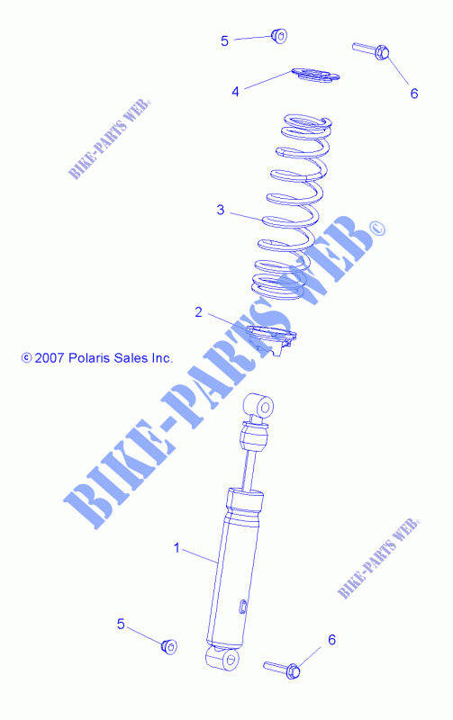 FRONT SCHOCK   A13ZN8EAD/K/L/T (49ATVSCHOCKFRT7043168) für Polaris SPORTSMAN XP 850 HO EPS 2013