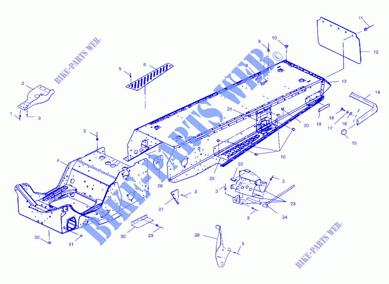 TUNNEL   S00SD6DS (4954055405A005) für Polaris XC 2000