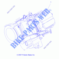 SHORT BLOCK   A12MN50ET/EX (49ATVMOTOR08SP500) für Polaris SPORTSMAN FOREST TRACTOR 500 2012