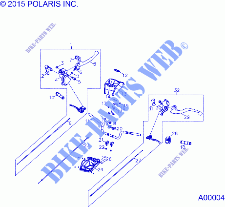 LENKUNG, HANDLEBAR   A16YAF11AA (A00004) für Polaris SPORTSMAN 110 2016