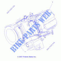 SHORT BLOCK   A11MB46FZ (49ATVMOTOR08SP500) für Polaris HAWKEYE 2011