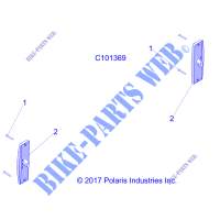 ELEKTRIC, TAILLIGHTS   A18S6S57C1/CL  für Polaris SPORTSMAN 6X6 570 BIG BOSS EPS TRACTOR 2018
