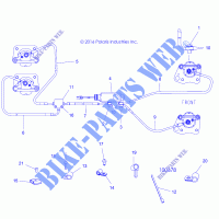 BRAKES, BRAKE LINES AND MASTER CYLINDER   A18DAE57B2 (100678) für Polaris ACE 570 EPS 2018