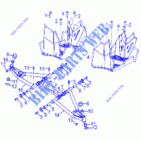 CHASSIS, A ARM AND FOOTREST   A18YAK11N4/N6/B4/B6 (A00049) für Polaris OUTLAW 110 EFI 2018
