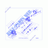 ANTRIEB, MAIN GEARCASE   A18SXD95B9/SXE95BR/BC (100063) für Polaris SPORTSMAN XP 1000 HUNTER EDITION 2018