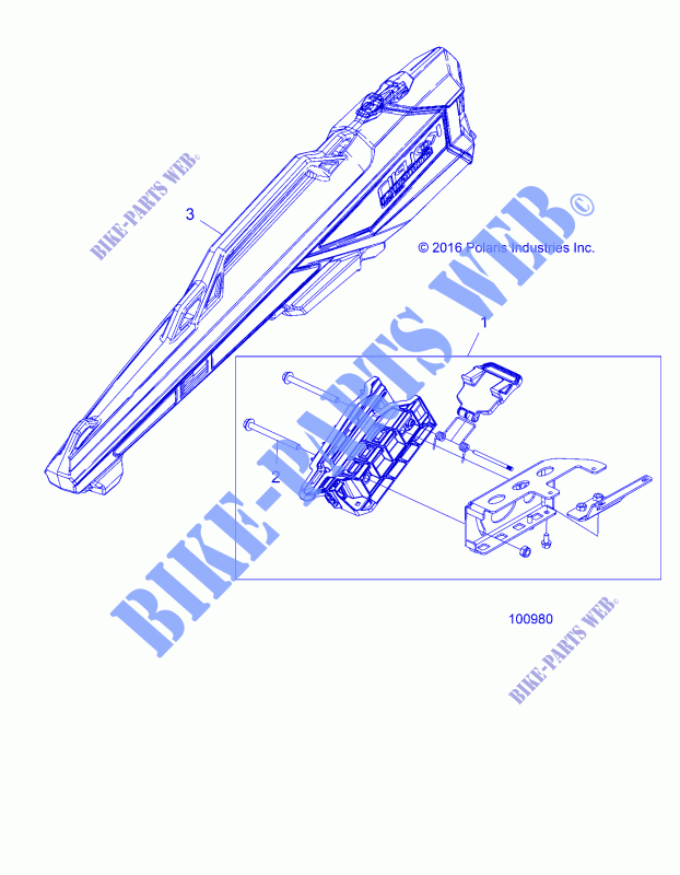 GUN BOOT   A18SXD95B9  für Polaris SPORTSMAN XP 1000 HUNTER EDITION 2018