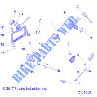 ELEKTRIC, TURN SIGNALS   A18SXE95FR (C101359) für Polaris SPORTSMAN XP 1000 EU 2018