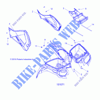 FRONT CAB AND SIDE PANELS   A18SEA57F1/SEE57F1/7 (101071) für Polaris SPORTSMAN 570 EPS EU 2018