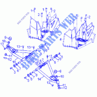 CHASSIS, A ARM AND FOOTREST   A17YAF11A5/N5 (A00049) für Polaris SPORTSMAN 110 2017