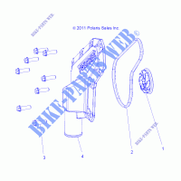 MOTOR, WATERPUMP IMPELLER AND COVER   Z17VJE57AR (49RGRWATERPUMP12RZR570) für Polaris RZR S 570  2017