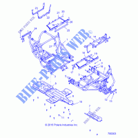 CHASSIS, MAIN FRAME AND SKID PLATES   Z17VFE92NG/NK/NM (700303) für Polaris RZR XP4 TURBO INTL 2017