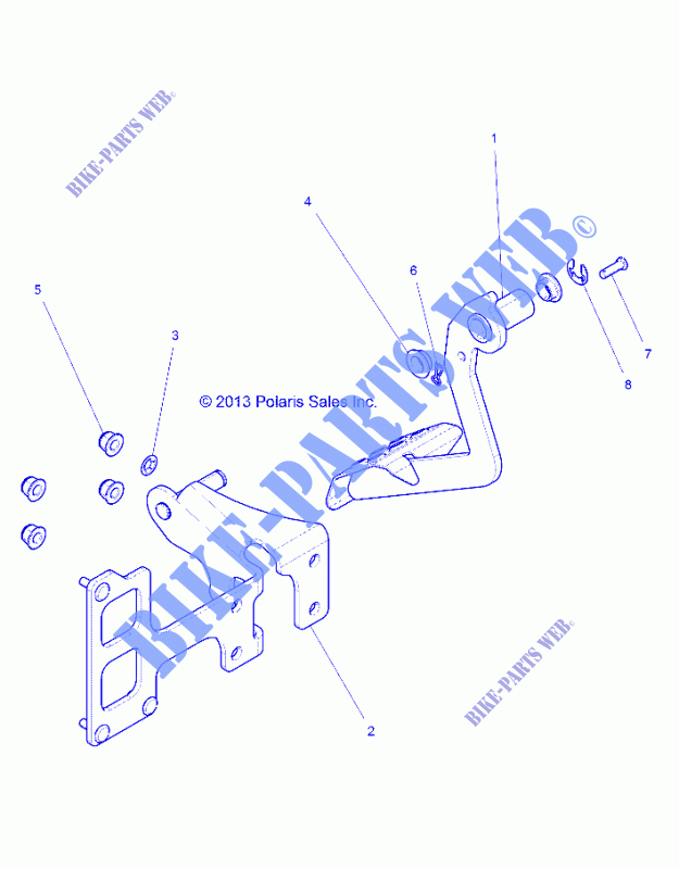 BRAKES, PEDAL AND MASTER CYLINDER   Z16VDE99AF/AM/LM/AS/M99AM (49RGRBRAKEFOOT14RZR1000) für Polaris RZR XP 1000 2016