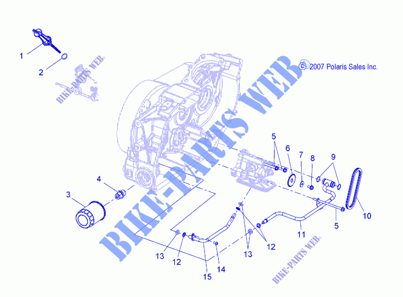ÖLPUMPE MOUNTING AND ANZEIGE OL   V14RB36 ALL OPTIONEN (49VICOILPUMPMTG08VEGAS) für Polaris BOARDWALK 2014