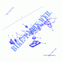 ÖLPUMPE ASM.   V13RB36 ALL OPTIONEN (49VICOILPUMP08VEGAS) für Polaris BOARDWALK 2013