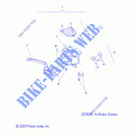 BREMSES, BREMSE LEVER AND MASTER CYLINDER   V13SW36/AW36 ALL OPTIONEN (49VICBREMSELVR10VN) für Polaris VISION 2013