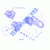 Getriebegehäuse   A07LB27FA/LH27FB (49ATVTRANSCVR07HAWK) für Polaris HAWKEYE 2X4/4X4 INTL 2007
