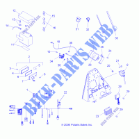 ELEKTRIC/RÜCKLICHT   A07BG50AA/FA (49ATVELECTSCRAM) für Polaris SCRAMBLER 500 4X4 2007