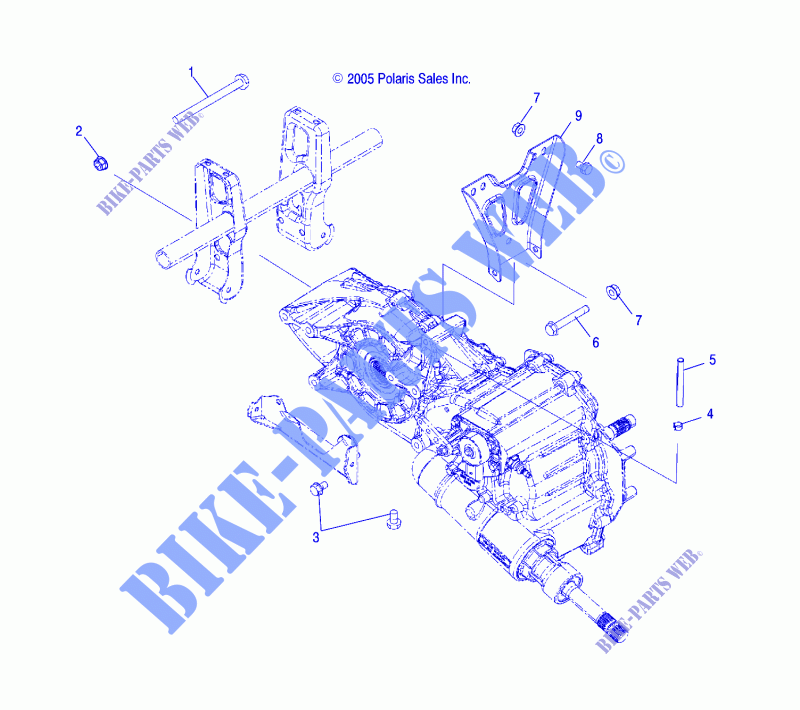 Getriebelagerung   A06MH46 ALL OPTIONEN (4999200139920013C12) für Polaris SPORTSMAN 450 2006