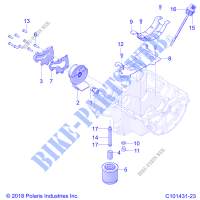 MOTOR, OIL SYSTEM   A20SXZ95AG (C101431 23) für Polaris SPORTSMAN 1000 XP 48