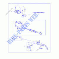BRAKES, FRONT BRAKE LEVER AND MASTER CYLINDER   A20SEJ57A1/A4/A7/A9 (100868) für Polaris SPORTSMAN 570 UTILITY EPS 2020