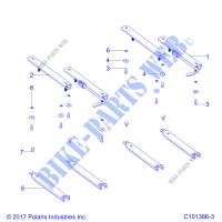 SITZ SLIDERS   A19HZA15A1/A7/B1/B7 (C101386 3) für Polaris RANGER 150 EFI 2019