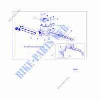 BRAKES, FRONT BRAKE LEVER AND MASTER CYLINDER   A19SYS95CH (100932) für Polaris SPORTSMAN TOURING TRACTOR 1000 2019