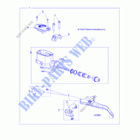 BRAKES, FRONT BRAKE LEVER AND MASTER CYLINDER (TO 1/1/2019)   A19SEF57D5  für Polaris SPORTSMAN 570 UTILITY HD 2019