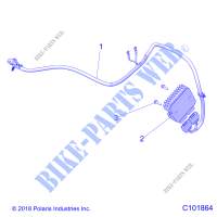 ELECTRICAL, SPANNUNGSREGLER AND MOUNTING (FROM 11/30/2018)   A19SEP57P1/SES57P5/7/SET57P1/7 (C101864) für Polaris SPORTSMAN 570 EPS TRACTOR 2019