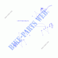 VORDERBREMSE BRAKE LINES   A19SWS57C1/C2 (49ATVBRAKELINE14SP570F) für Polaris SPORTSMAN X2 570 EPS 2019
