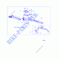 BRAKES, FRONT BRAKE LEVER AND MASTER CYLINDER   A18SWS57C1/C2/E2 (100932) für Polaris SPORTSMAN 570 X2 EPS TRACTOR 2018