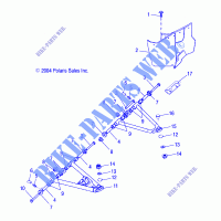 Querlenker Vorderachse   FUSS   A05PB20EA/EB/EC/ED (4999709970B07) für Polaris PHOENIX 200 2005