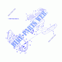 FRONT RACK   Stoßfänger Montage   A05CL50AA (4995019501A06) für Polaris SPORTSMAN 6X6 2005