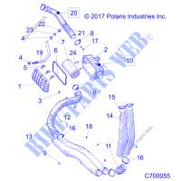 ENGINE, LUFTEINLASS SYSTEM   R19RRW99A9/AD/AJ/AP/B9/BD/BJ/BP (C700055) für Polaris RANGER XP 1000 EPS NORTHSTAR RC RIDE COMMAND 2019