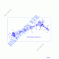 ANTRIEB, FRONT GEARCASE   Z20NAE92AL/AR/BL/BR (700723) für Polaris RZR XP TURBO 2020