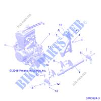 MOTOR, MOUNTING   Z20NAE92AL/AR/BL/BR (C700324 3) für Polaris RZR XP TURBO 2020