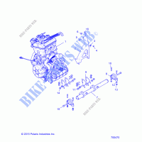 MOTOR, MOUNTING   Z18VFE92BB/BM/BS/BU/LBK (700470) für Polaris RZR XP4 TURBO 2018