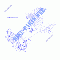 FRONT RACK   Stoßfänger Montage   A04CL50AA (4986288628A06) für Polaris SPORTSMAN 6X6 2004