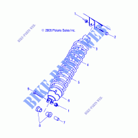 SCHOCK MOUNTING   A03CD50FB (4999201699920169C10) für Polaris 500 MAGNUM 4X4 HDS 2003
