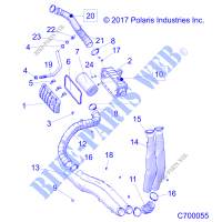 ENGINE, LUFTEINLASS SYSTEM   R20RRR99/A/B (C700055) für Polaris RANGER 1000 WINTER PREP FACTORY CHOICE 2020
