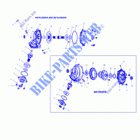 Das vordere Gehäuse   A01CD32AA (4964026402C012) für Polaris MAGNUM 325 4X4 2001