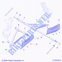 SUSPENSION, A ARM AND STREBE MOUNTING   A21SDE57A4/B4 (C102232 5) für Polaris SPORTSMAN 570 TOURING EPS 2021