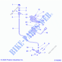 BREMSES, BREMSE PEDAL AND MASTER CYLINDER   A21SVE95KK (C102262) für Polaris SCRAMBLER XP 1000 EU 2021